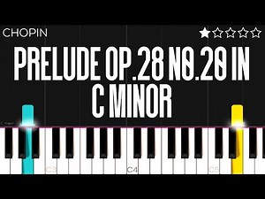 Chopin - Prelude in C Minor, Op. 28, No. 20 | EASY Piano Tutorial