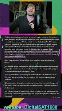 *HARDEST* Science Passage (part 2/2) -- March Digital SAT