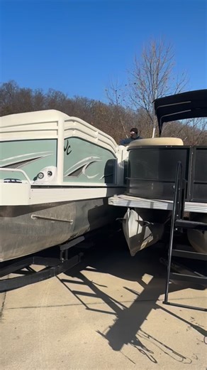 Sneak Peek 👀 Check out this 2026 JC Tritoon Neptoon 25TT Sport is arriving soon—powered by a 300HP Suzuki and finished in a clean Sage & White colorway that turns heads at the dock and on the water. Stay tuned for more details & a complete listing! #bigthundermarine #jc #jctritoon #lakelife #boatinglife #loto #boatdealership #boating 📸: @boatingwithblake | Big Thunder Marine