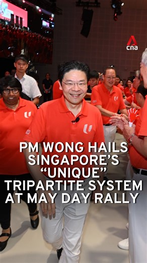 39K views · 578 reactions | At his first May Day Rally speech on Thursday (May 1) as head of government, Prime Minister Lawrence Wong hailed Singapore’s “unique” tripartite system, stating that there is “no groupthink” between the PAP government, NTUC and the labour movement, and employers. #sgnews #singapore | CNA | Facebook