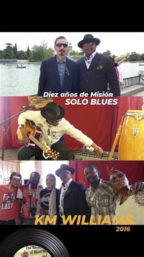 Reverend KM WILLIAMS, the great guitar-evangelist from Dallas in Madrid SOLO BLUES