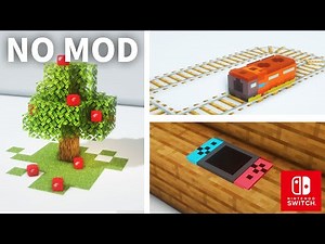 【マインクラフト】MODなし！超簡単！頭を使った家具とデザイン