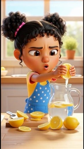 Ava’s Little Kitchen 🍋 | Ava Makes Fresh Lemonade!