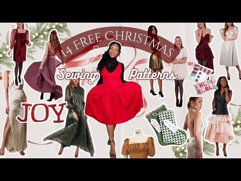 14 FREE Christmas Sewing Patterns You’ll Wish You Found Sooner 🎄✨