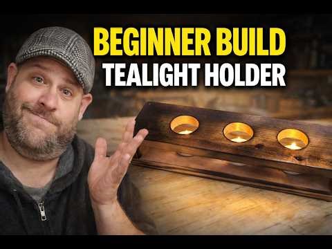 Easy Tealight Candle Holder | Beginner Woodworking Build