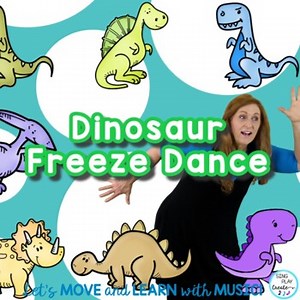 Dinosaur Freeze Dance, Brain Break, Exercise, Movement Activity