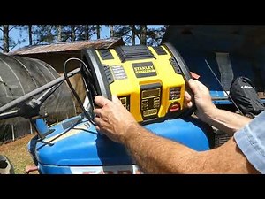 Starting the Tractor Using Battery Boosters -Stanley FatMax 1000 Amp VS Schumacher 1200 Amp