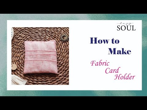 DIY Fabric Card Holder Wallet | Easy Pattern Making & Sewing Tutorial
