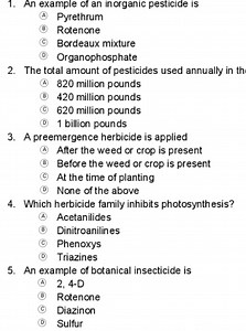 An example of an inorganic pesticide isA. PyrethrumB. Rotenon... | Filo
