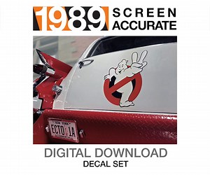 GHOSTBUSTERS 2: Downloadable ECTO-1 & 1A Decals (ULTIMATE89) - Etsy