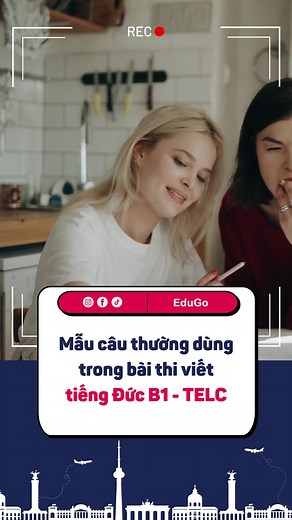 Những mẫu câu viết B1 tiếng Đức telc
