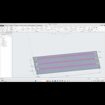 USE OF EXTRUDE & CUT COMMAND FOR CREATING RECTANGULAR PLATES WITH SLOTS CUT ON IT.
