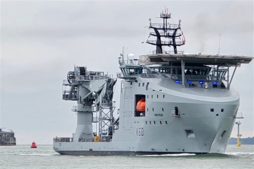 Quirky and sophisticated surveillance ship RFA Proteus sails into city