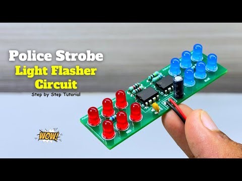 How to Make a Police Strobe Light Effect - Police Light DIY!