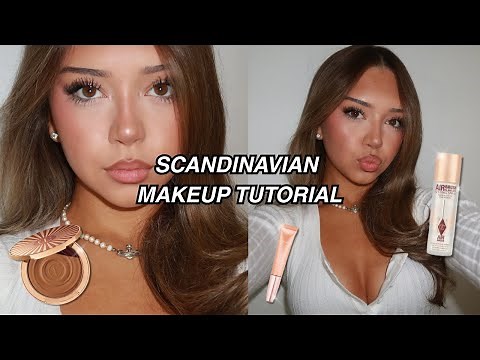 SCANDINAVIAN MAKEUP TUTORIAL!! ♡ *GLOWY* IN DEPTH*
