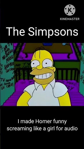 I made Homer funny screaming like a girl for audio from The Simpsons