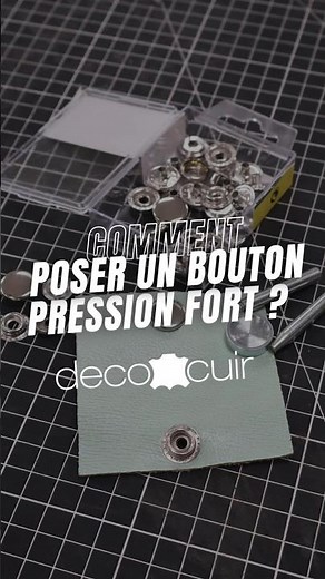 How to attach a strong snap fastener? Deco Cuir explains #leatherworks