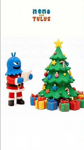 A Very Merry Christmas With Momo and Tulus 🎄 #shorts #christmas #hooplakidz