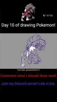 Day 10! Drawing Lycanroc!