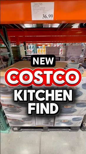 New Costco Dinnerware Find 😍🍽️ Grey or Blue?#dinnerware #costcofind