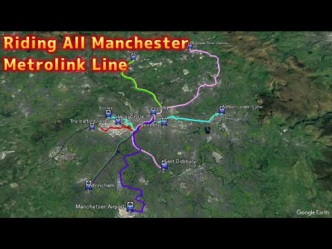 【4x speed Driver's view】All Manchester tram lines