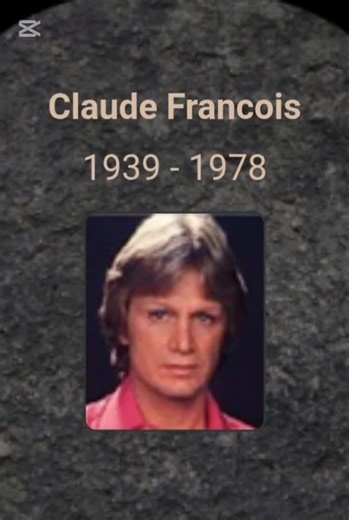 Claude François🇪🇬🇨🇵, surnommé « Cloclo »,👶le 1er février 1939 à Ismaïlia en Égypte, et✝️ accidentellement le 11 mars 1978 à Paris, est un chanteur, danseur, musicien et producteur musical français des années 1960 et 1970. Lors de ses seize années de carrière, il est un des artistes français les plus appréciés du public. Nombre de ses chansons sont restées célèbres, comme Belles ! Belles ! Belles !, Cette année-là, Le Lundi au soleil, Le téléphone pleure, Magnolias for Ever, Alexandrie Alexa