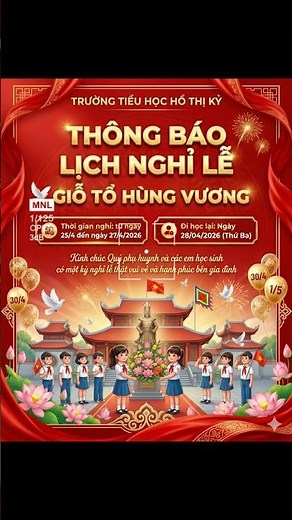 📢 ANNOUNCEMENT REGARDING THE HUNG VUONG ANCESTOR COMMEMORATION DAY HOLIDAY 2026 🇻🇳