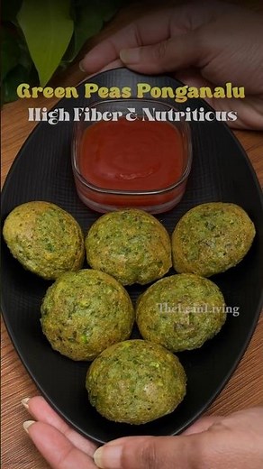 Green Peas Ponganalu / High Protein • Healthy Snack