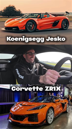Corvette ZR1X vs Koenigsegg Jesko Race & Rimac Nevera Showdown