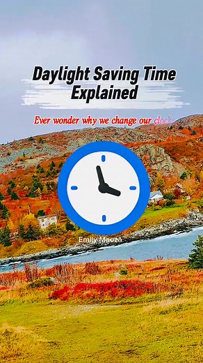 1.7K views · 16 reactions | Carbonear, Newfoundland and Labrador, Canada Spring forward, fall back — it’s not just a saying, it’s science. ⏰ #TimeChange #SpringForward #DaylightSaving #ExtraHourOfSun #Newfoundland | Emily Q. Maeza | Facebook