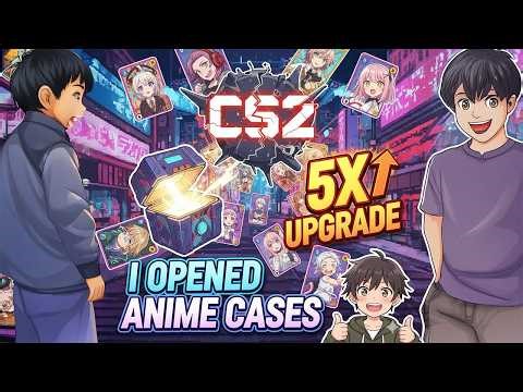 I OPENED ANIME CASES AND 5X UPGRADE! (SKINCLUB PROMO CODE 2026)