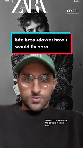 Improving Zara's Website Design and Functionality