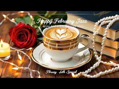 Happy February Jazz ☕ Morning Coffee Music with Relaxing Bossa Nova Piano for Great Mood