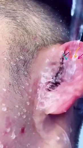So hate the disgusting thing in the ear.clean them up 🥶#earcare #earwax #extraction#clogged#earcleaning