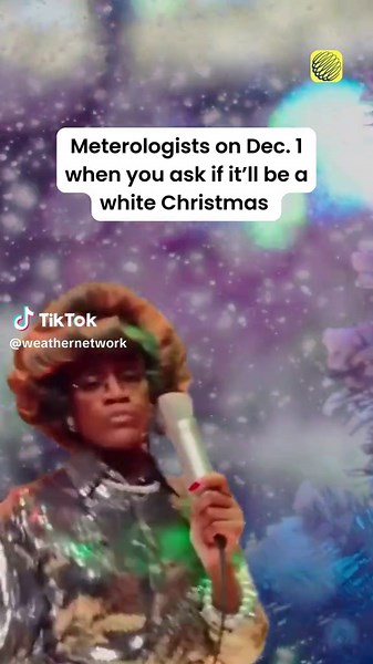 For the love of Santa, don't ask us (yet). 🌨️🎄 #WhiteChristmas #December #forecast #fyp #funny #weathertok #weather #Christmas