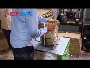 #paper plates packing machine #strapping machine#