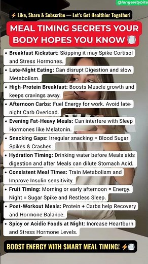 Unlock the Power of Food Timing: Key Facts for Health and Energy