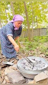 Traditional Persimmon Cookies in Nature | Persian Village Cooking#shorts #cooking