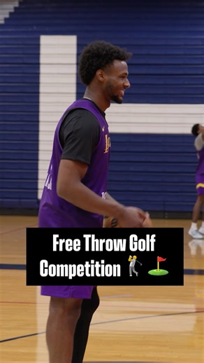 Post-practice competition at Summer League REMIXED - it's golf rules ⛳️ | Los Angeles Lakers
