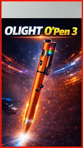 OLIGHT O'Pen 3 🔥 120 Lumen Pen Torch with RGB Light #olight #edcgear #penlight