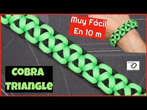 Crea la Pulsera Cobra Triangle en 10 Minutos - DIY Paracord