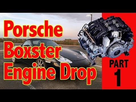 How to drop the motor out of a Porsche Boxster 986 Engine Replacement Part 1