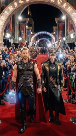 SHOCKING: Thor And Loki Arrives At the Red Carpet Ceremony 🔥👏🏽 #Shorts #Marvel #Thor #Loki