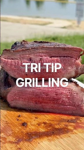 Grilling and Cutting Tri Tip