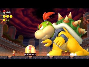 Mega Baby Bowser Bossfight in New Super Mario Bros. U