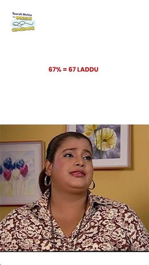 67% = 67 LADDU ! #tmkoc #funny #comedy #taarakmehta #jethalal #daya #mumbaiindians
