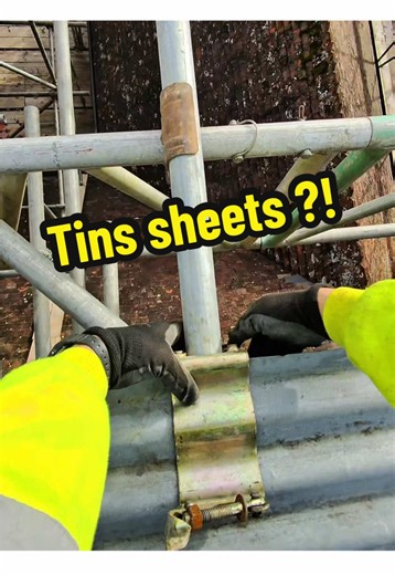 Tins Sheets Handling with Scaff Guy Tips