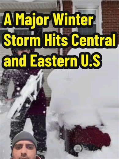 A Major Winter Storm Hits Central and Eastern U.S A powerful winter storm is sweeping across the central and eastern U.S., bringing heavy snow, ice, dangerous travel conditions, and possible power outages. Millions are affected as temperatures drop and authorities urge people to stay safe and prepared. #snow #snowstorm #news #cold #weather