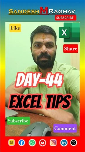 Day 44 - Shortcut key to view all Comments in Excel #excel #tips #tricks