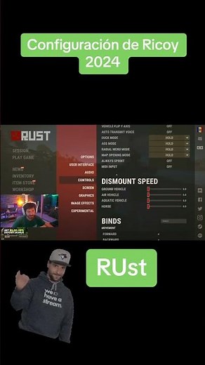 La CONFIGURACION GRAFICA RUST de RICOY [2024] 🚀 #configuraciongraficaricoy #ricoy2024 #ricoyconfi